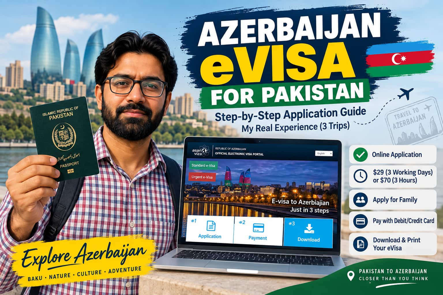 Azerbaijan eVisa for Pakistan